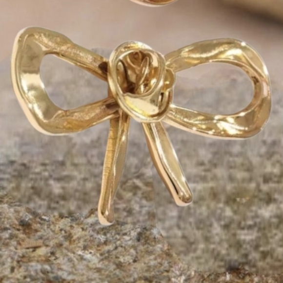 Twisted Bow Brooch Pin Scarf Jacket Coat Sweater Hat Bag Charm NWOT - Picture 4 of 5